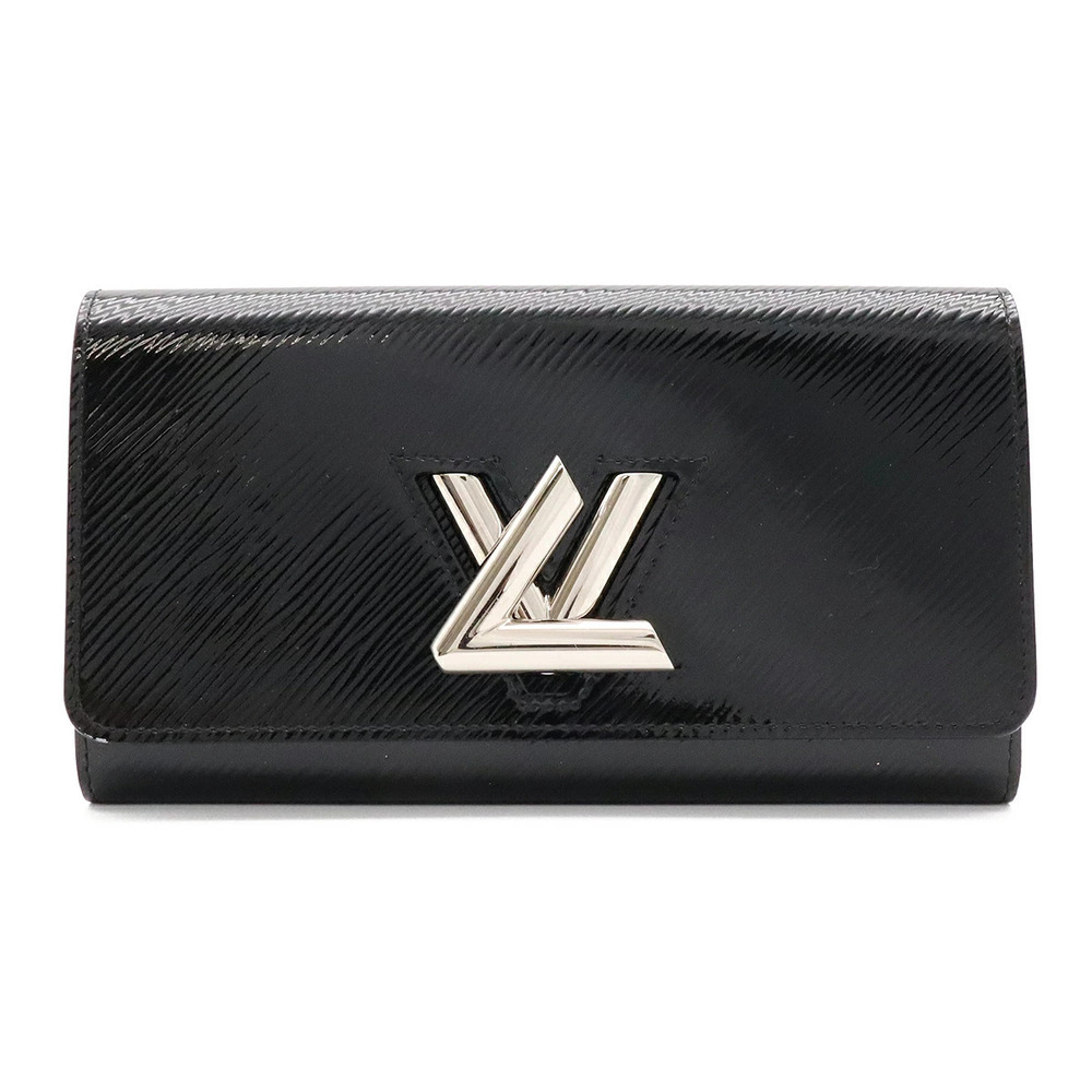 LOUIS VUITTON Epi Electric Portefeuille Twist Long Wallet Leather Noir Black